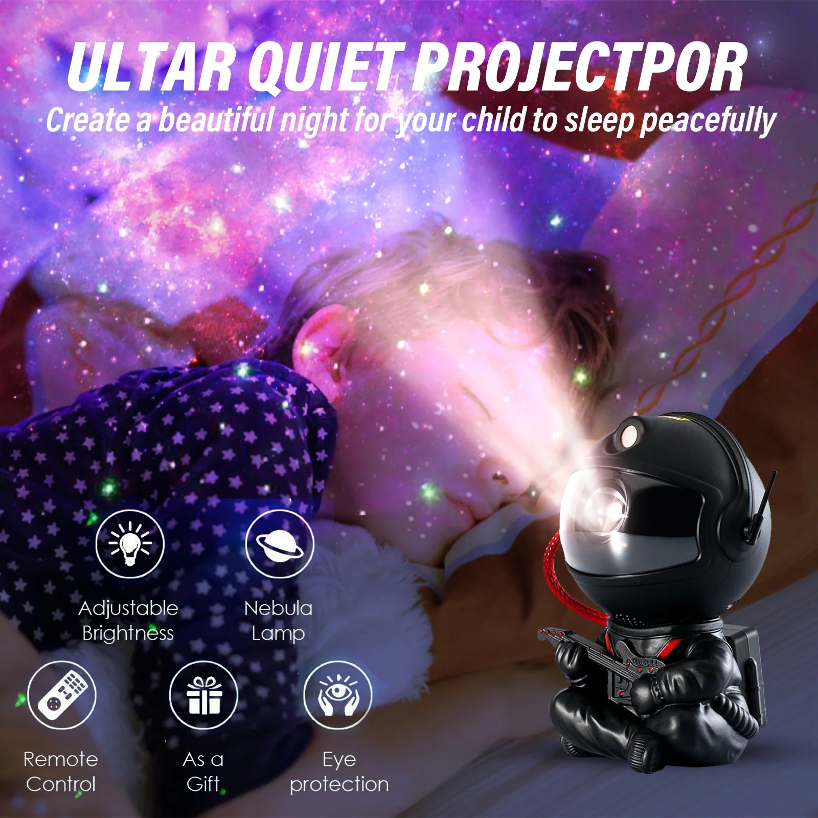 Astronaut Galaxy Projector Lamp Astronaut Starry Sky Projector LED Star Projector Space Projector Night Light with Remote Control for Bedroom Party Home Decor