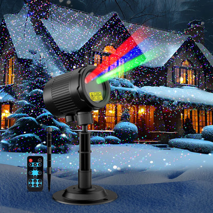 Laser Christmas Projector Lights Outdoor,  3 Color RGB Projector, Firefly Lights Show with RF Remote, Waterproof for Holiday Decoration, Christmas Gift, Wedding, Home Decor, Party, Garden